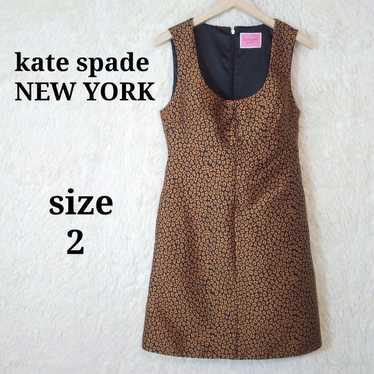 Kate Spade Brown Sleeveless Mini Tight Dress - image 1