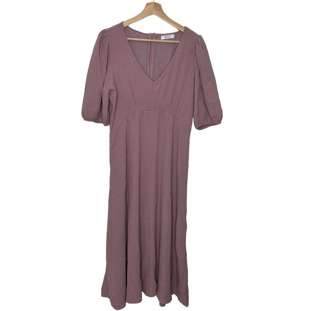 Nest Black Label Violet Cottagecore Maxi Dress La… - image 7