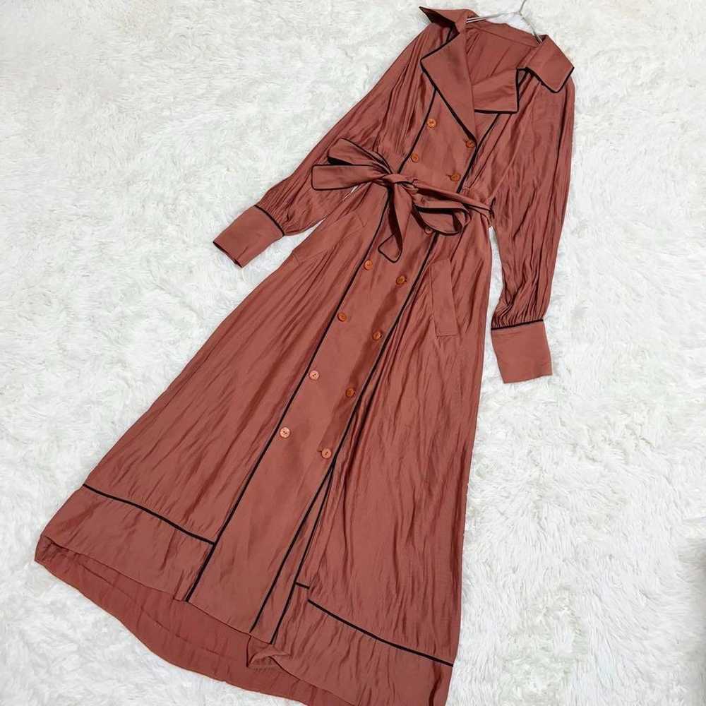 Ameri Vintage Loose Trench-Like Dress, Size S, wi… - image 2