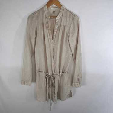 120% Lino Women's Linen Dress Size 38/Small Long … - image 1