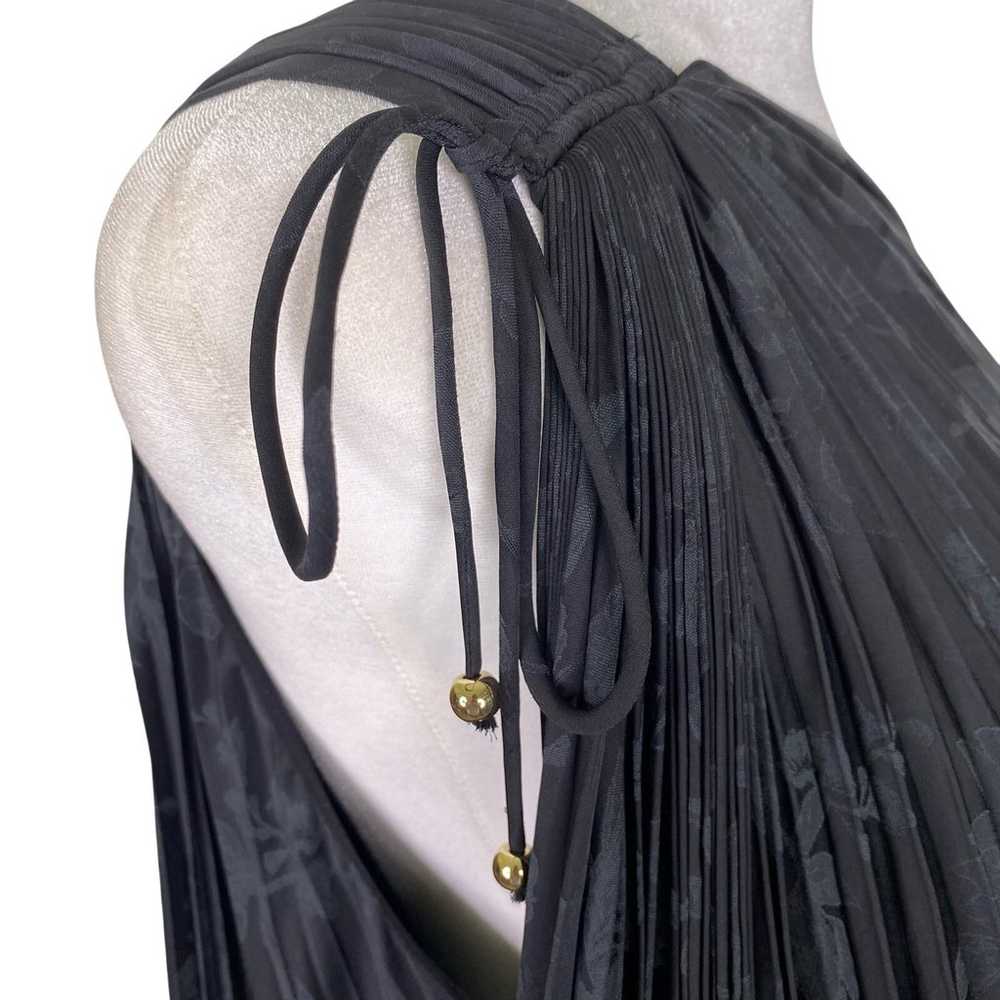 Banana Republic Black Radiant Pleated One Shoulde… - image 6