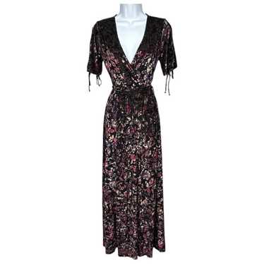 Rokoko Womens Velvet Burnout Floral Maxi Dress Gow