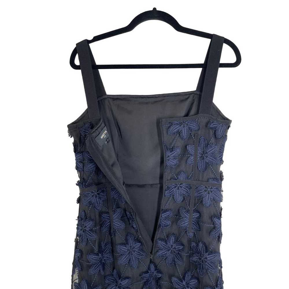 Paule KA Sleeveless Party Dress Navy Blue Flowers… - image 10