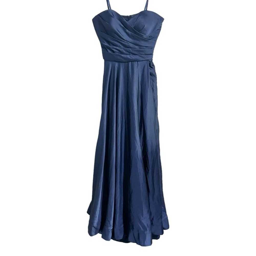 La Femme 28608 Navy Blue Sweetheart Full Length F… - image 3