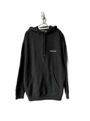 Balenciaga balenciaga double b embroidered hoodie-