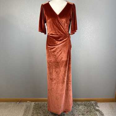 Baltic Born Katelyn Velvet Maxi Wrap Dress Size X… - image 1