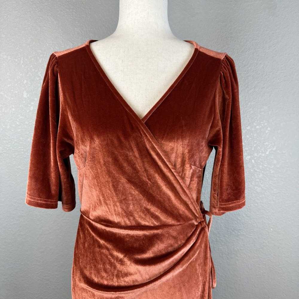 Baltic Born Katelyn Velvet Maxi Wrap Dress Size X… - image 2