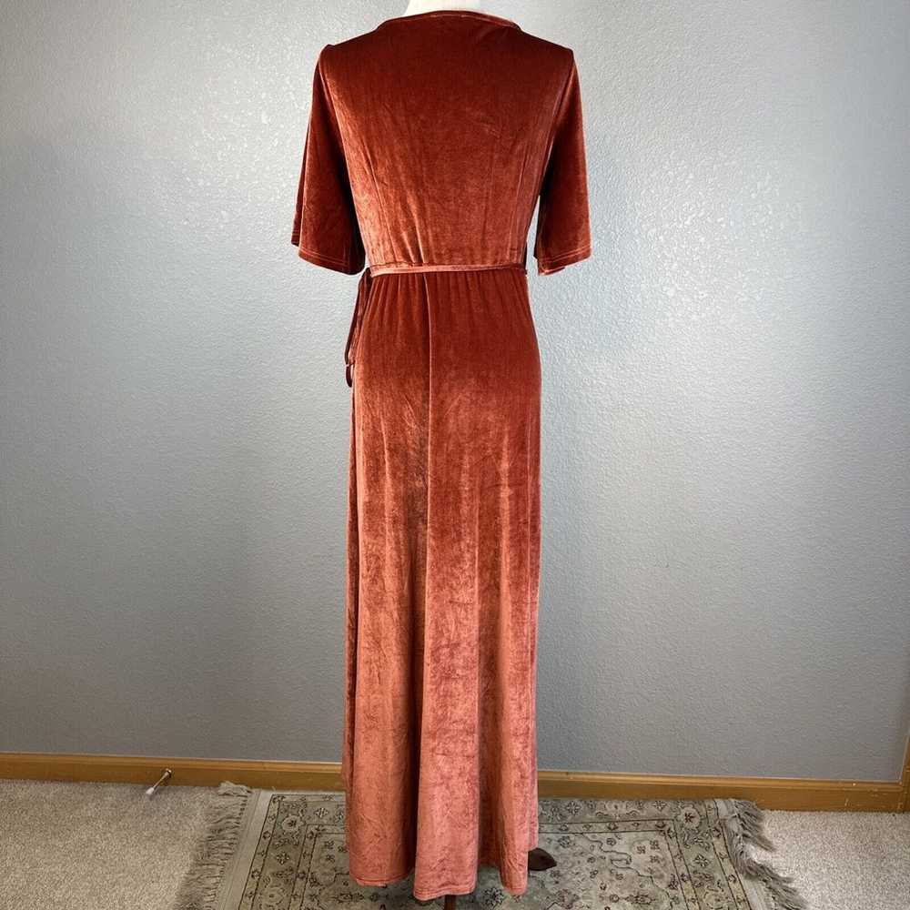 Baltic Born Katelyn Velvet Maxi Wrap Dress Size X… - image 7