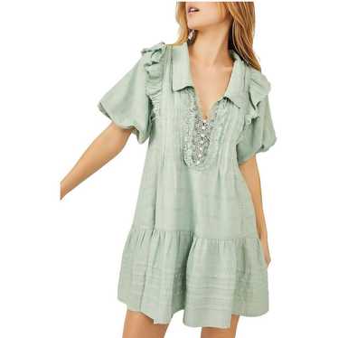 Free People mint green elora dress