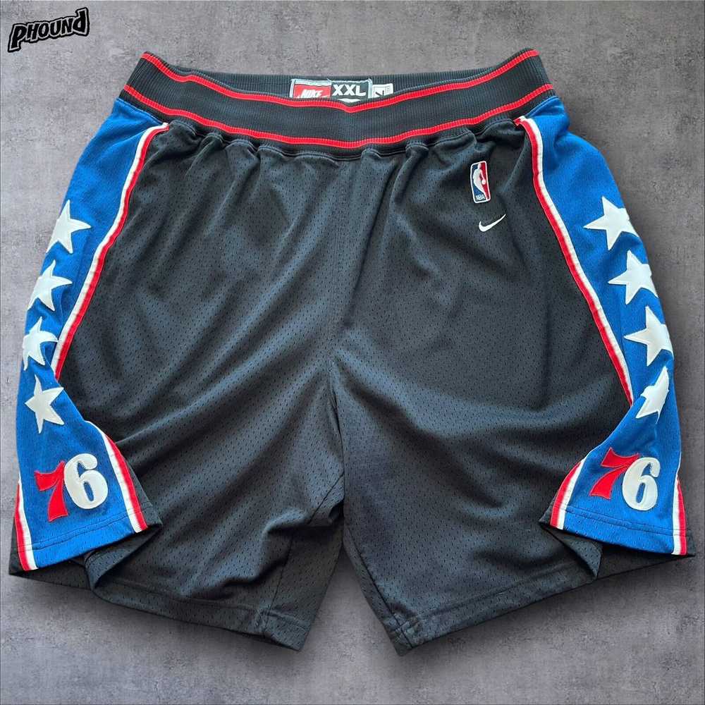 Nike Vtg NIKE Rewind 77 Philadelphia 76ers Sixers… - image 1