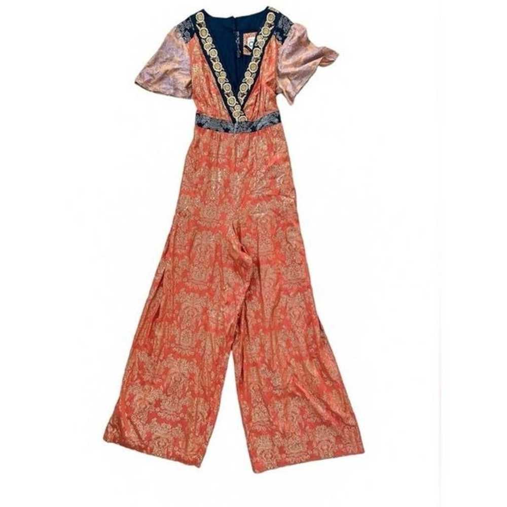 Anthropologie Akemi + Kin Sofia Metallic Jumpsuit… - image 2