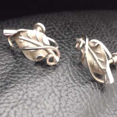 Sterling Silver DCE Curtis Design Screw Back Earr… - image 1