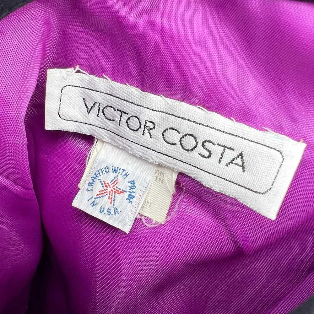 VTG Victor Costa Poofy Prom Evening Dress Open Ba… - image 4