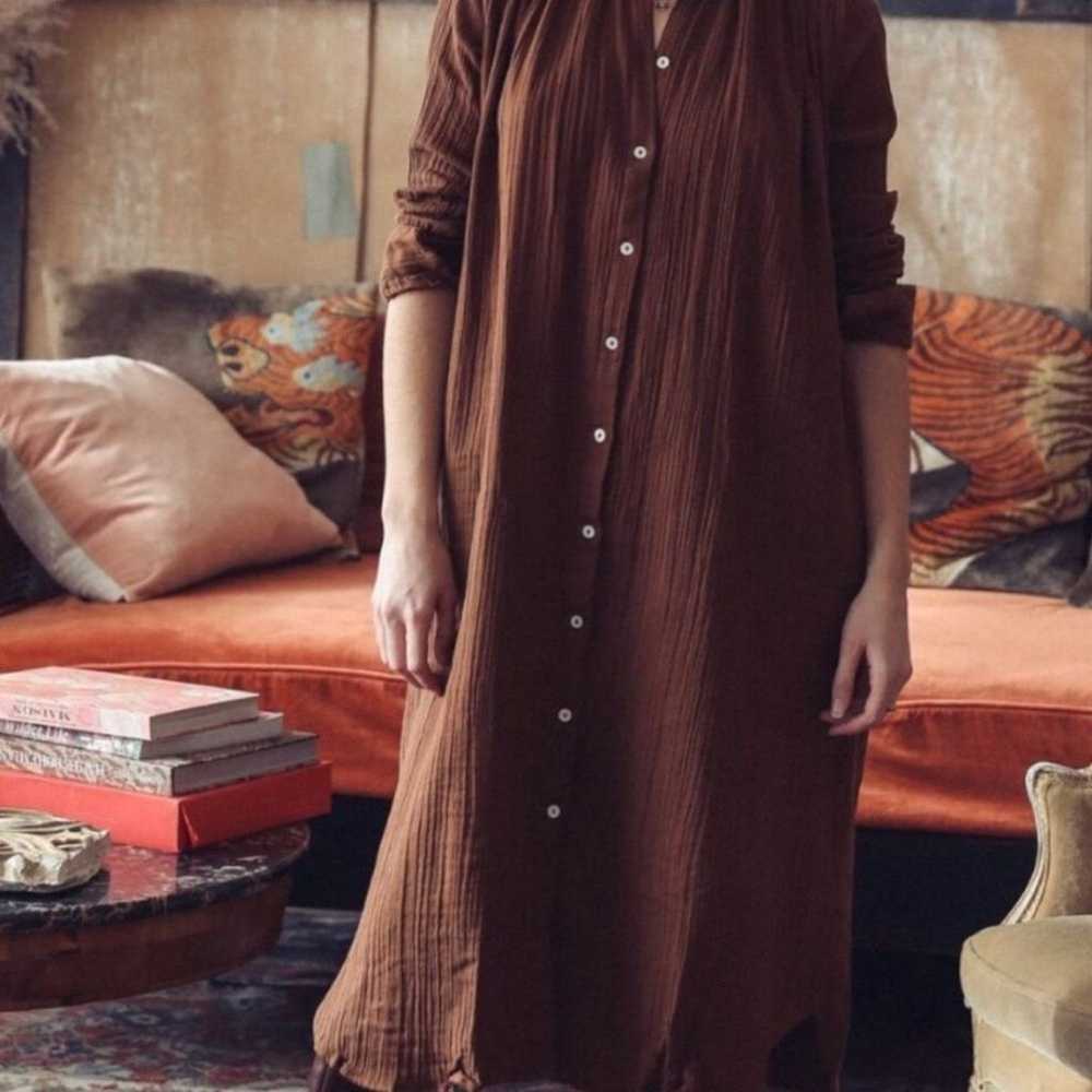 Mille Jasmine Cotton Gauze Midi Dress in brown - image 2