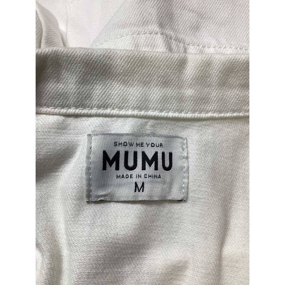 Show Me Your Mumu 'Oxford' White Cotton Denim Tan… - image 4