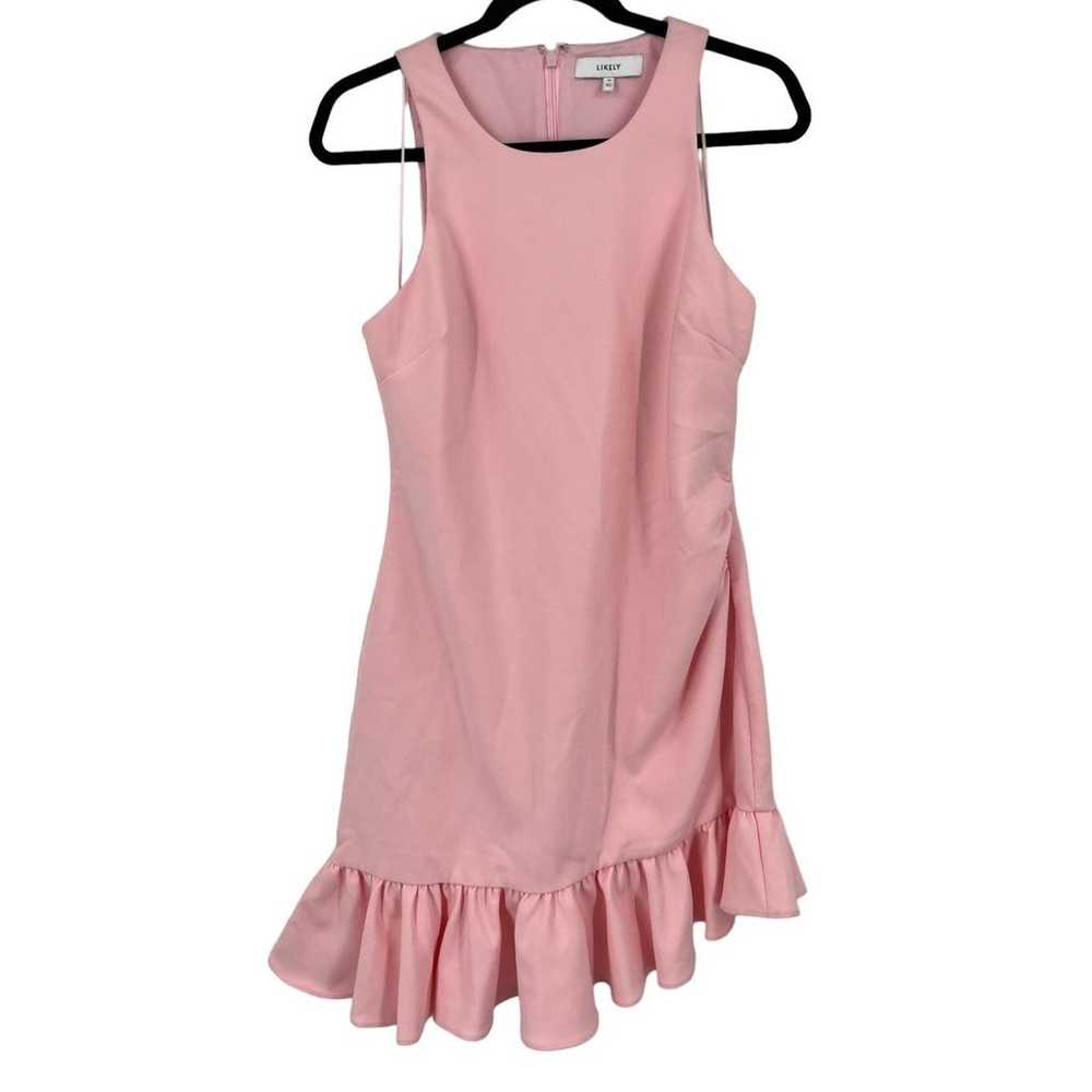 Likely Dress Tina asymmetric ruffle hem minidress… - image 1