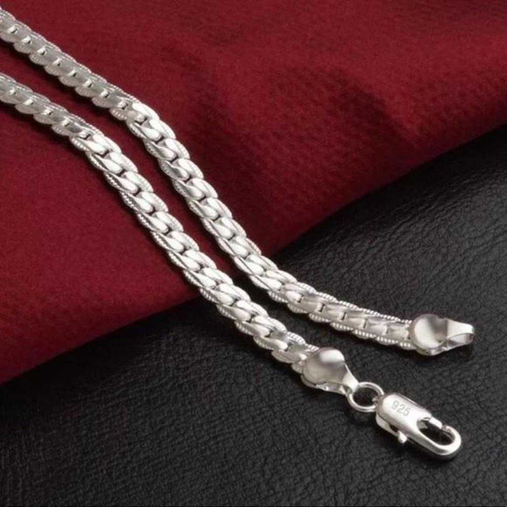 NEW 20 925 STERLING SILVER SNAKE CHAIN NECKLACE - image 4