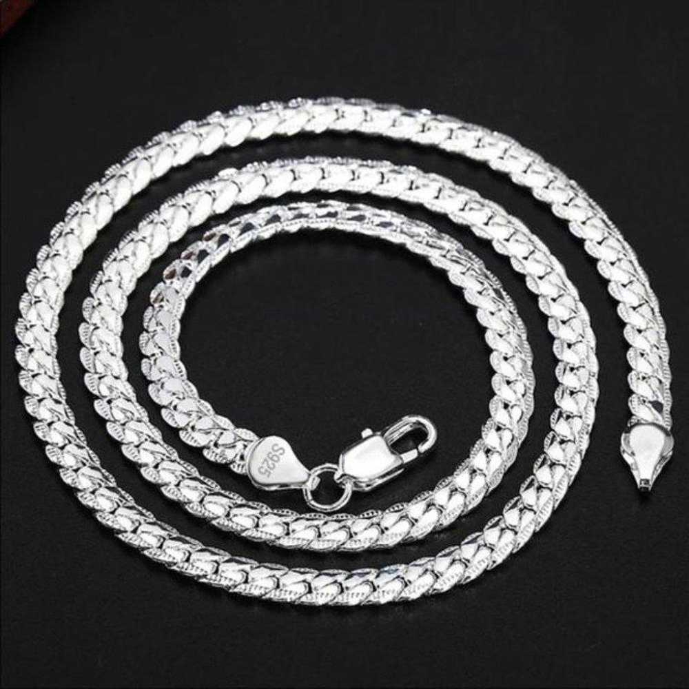 NEW 20 925 STERLING SILVER SNAKE CHAIN NECKLACE - image 5