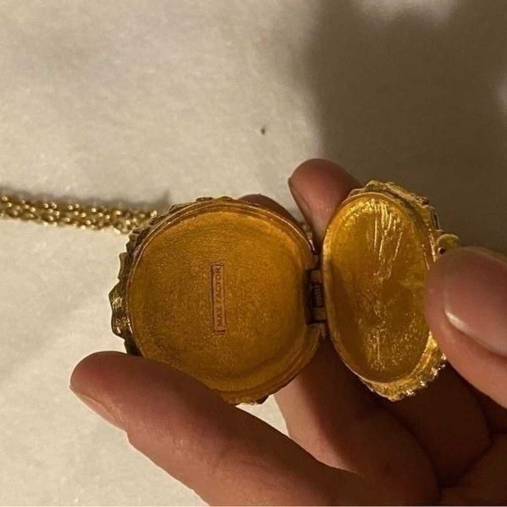 Vintage MAX FACTOR REVERSIBLE LOCKET/PERFUME PEND… - image 11