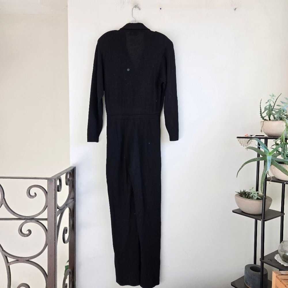 St John Santana Knit Black Long Sleeve Jumpsuit - image 8