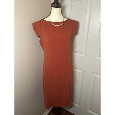 MM. Lafleur Coral Orange Shift Dress NWOT Corpcore