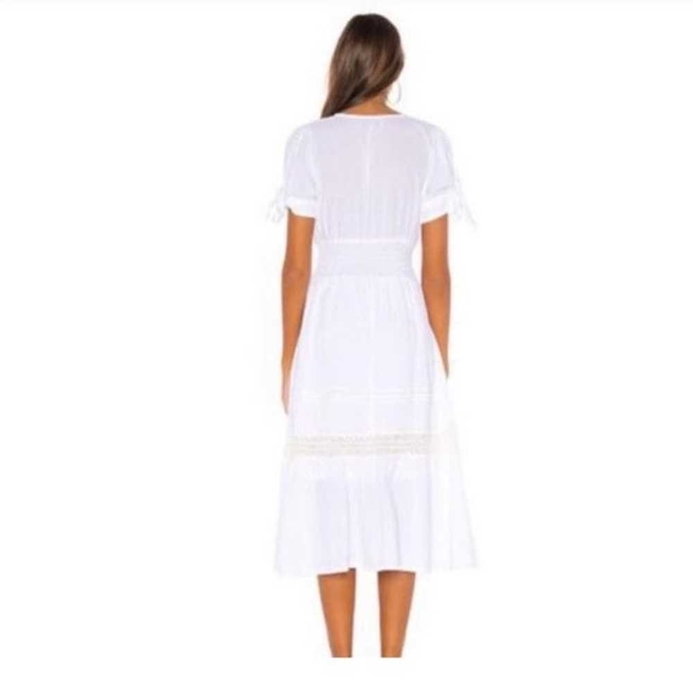 Cleobella Claire V-Neck Smocked Midi Dress in Whi… - image 7