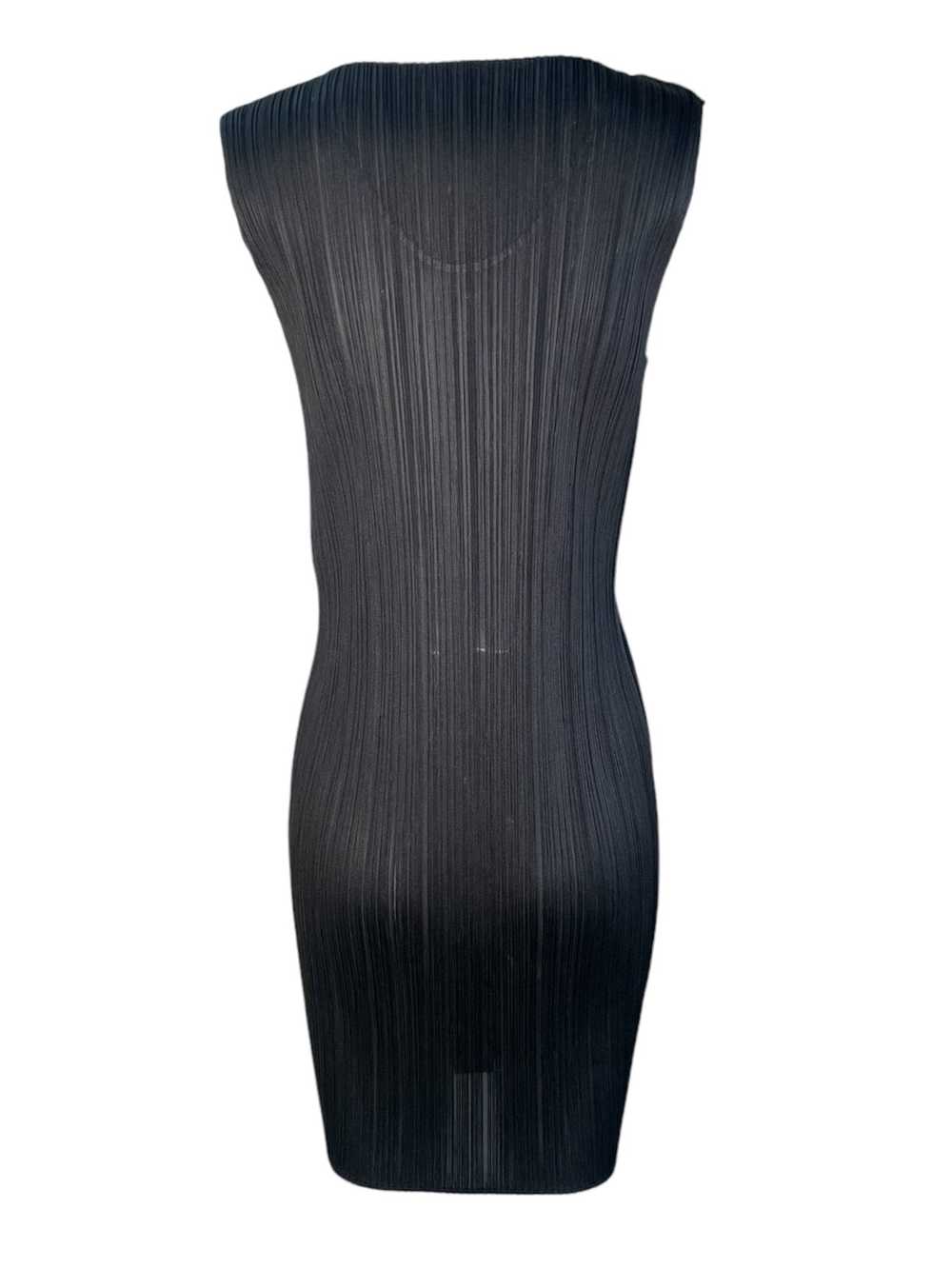 Issey Miyake Y2K Black Minimalist Semi-Sheer Tank… - image 3