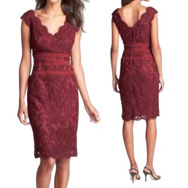 Tadashi Shoji Embroidered Lace Sheath Cocktail Dr… - image 1