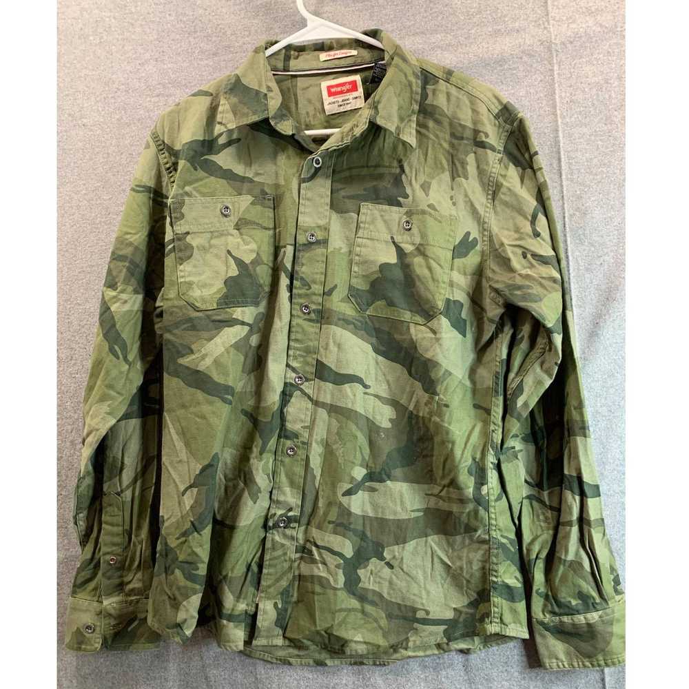 Wrangler Wrangler Camo Jacket Adult Medium Green … - image 1