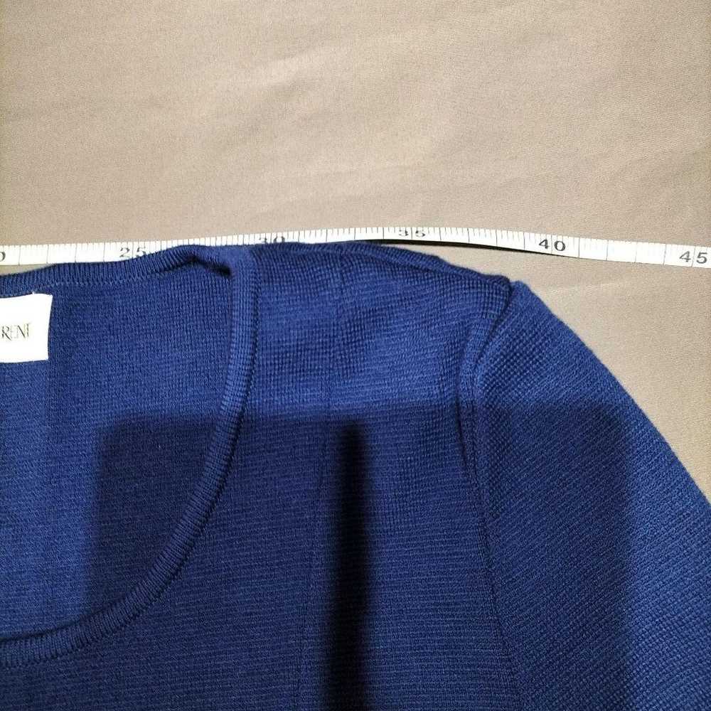 Yves Saint Laurent Blue Knit Dress M - image 6