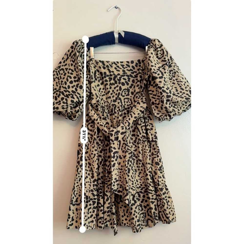 Faithful the brand  leopard ERYN MINI DRESS size M - image 3