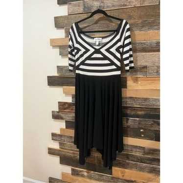 Joseph Ribkoff Multi-stripe Dress sz 8