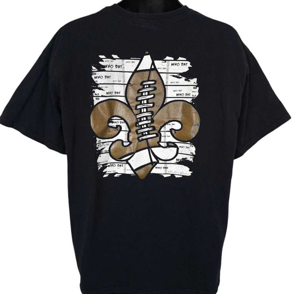 Gildan New Orleans Saints T Shirt Mens Size XL Bl… - image 1