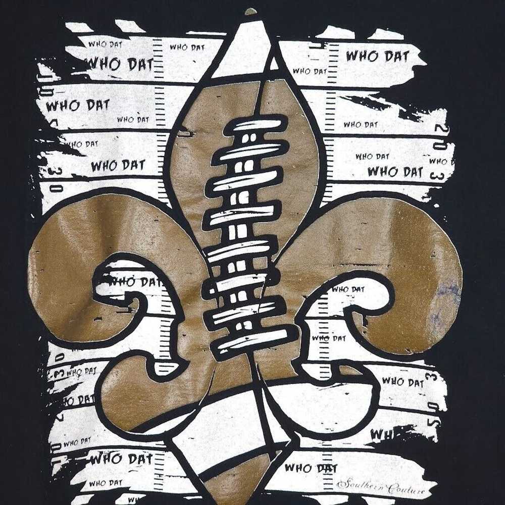 Gildan New Orleans Saints T Shirt Mens Size XL Bl… - image 4