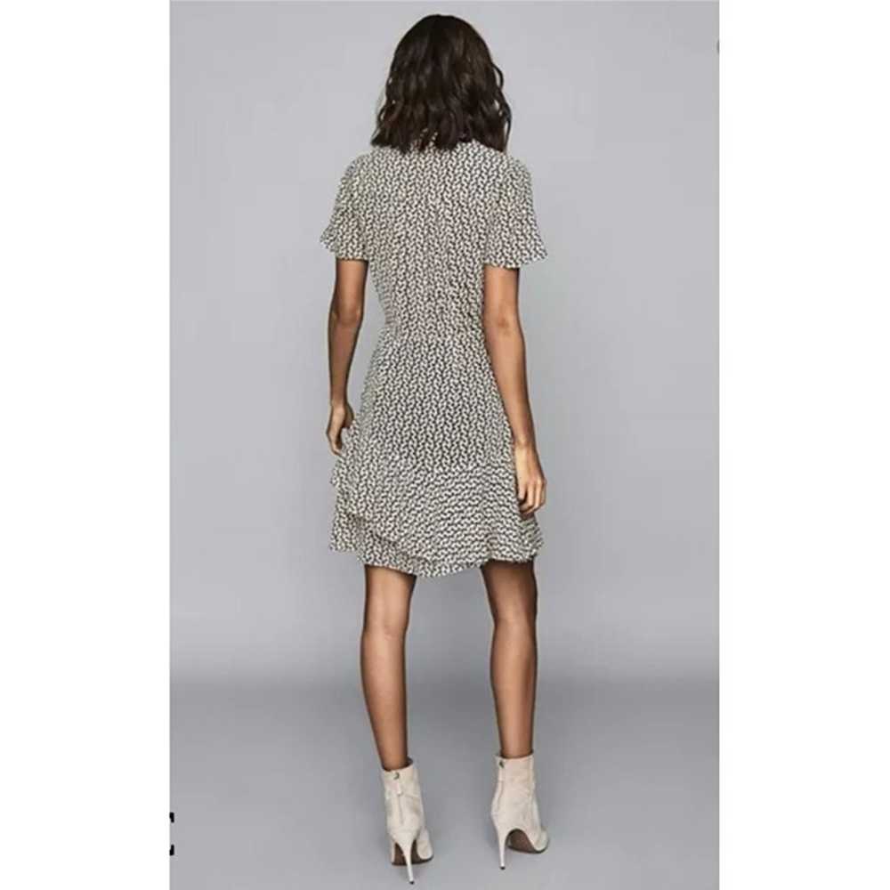 Reiss Paris Printed Mini Ruffle Chiffon Dress in … - image 3