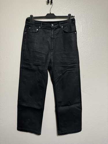 Rick Owens Rick Owen’s Black Wax Geth Denim Jeans