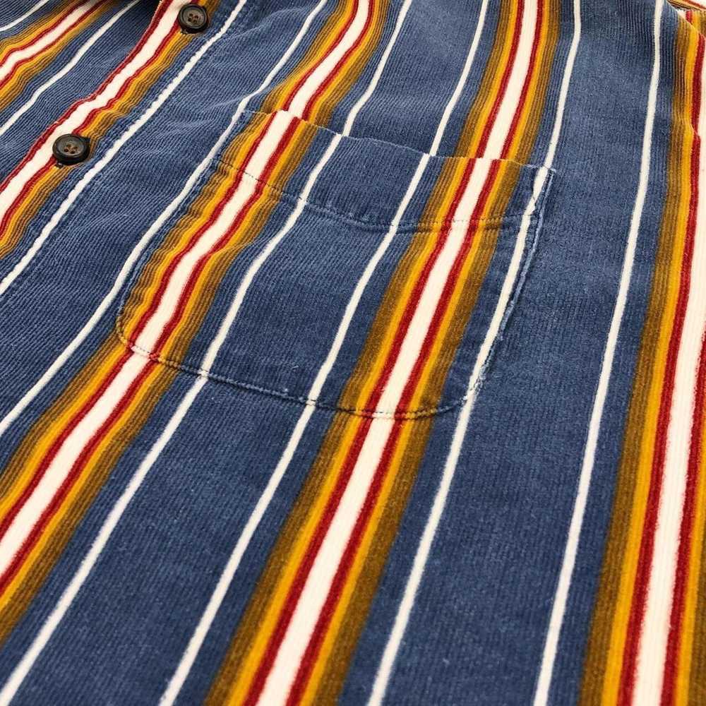 Vintage 90s striped corduroy shirt 1990s vintage - image 4