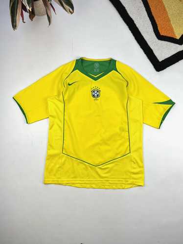 Nike × Soccer Jersey × Vintage 2004/05 NIKE BRASI… - image 1