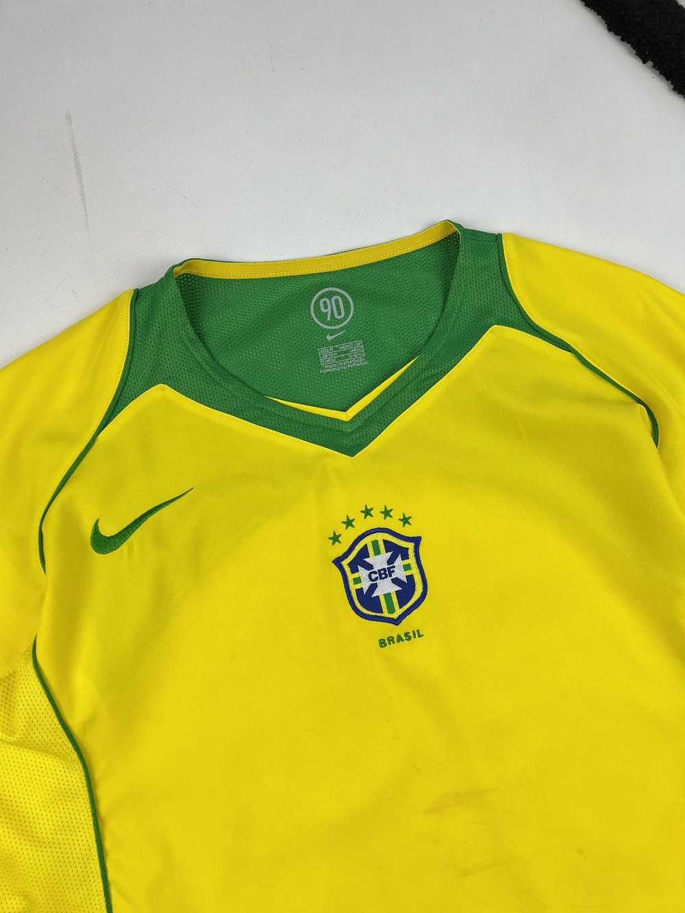 Nike × Soccer Jersey × Vintage 2004/05 NIKE BRASI… - image 4