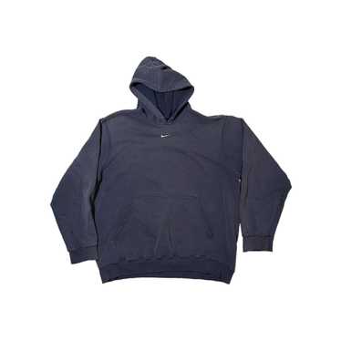 Nike × Vintage Y2K Nike Center Swoosh Hoodie Navy… - image 1