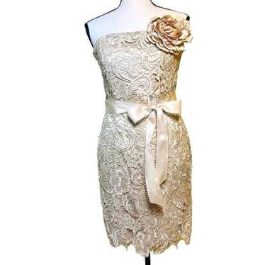 Cache lace dress with belt - image 1