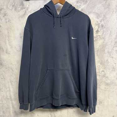 Nike × Vintage Vintage Nike Hoodie Mens 2XL Blue … - image 1