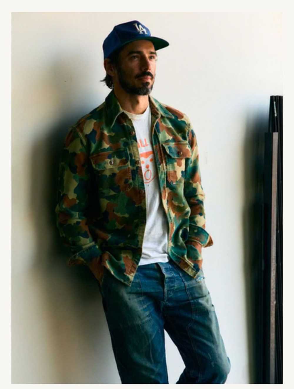 Imogene + Willie Griffin work shirt/Painted Camo - image 3