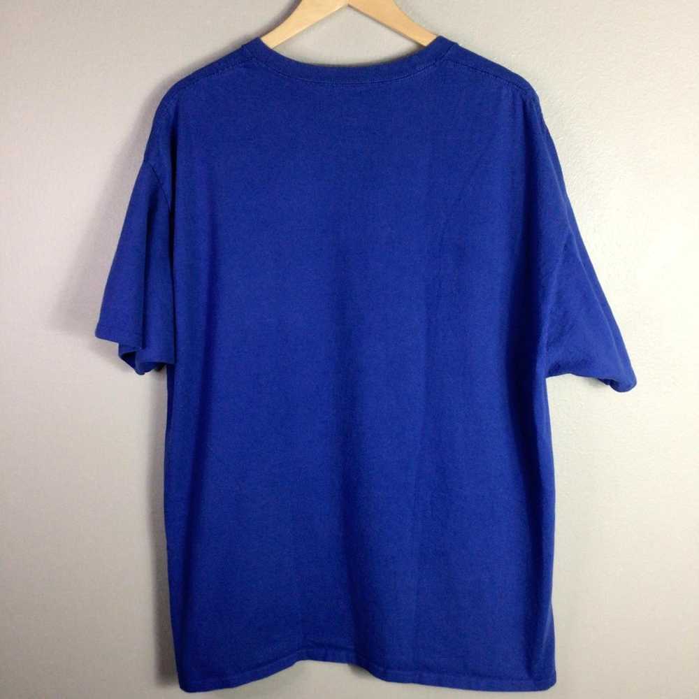 Hanes Dex Jaws Movie Parody T Shirt Blue 2XL XXL - image 4