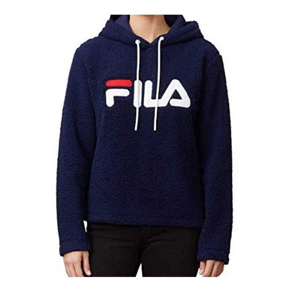 Fila FILA Blue Sherpa Pullover Women’s Hoodie Siz… - image 1