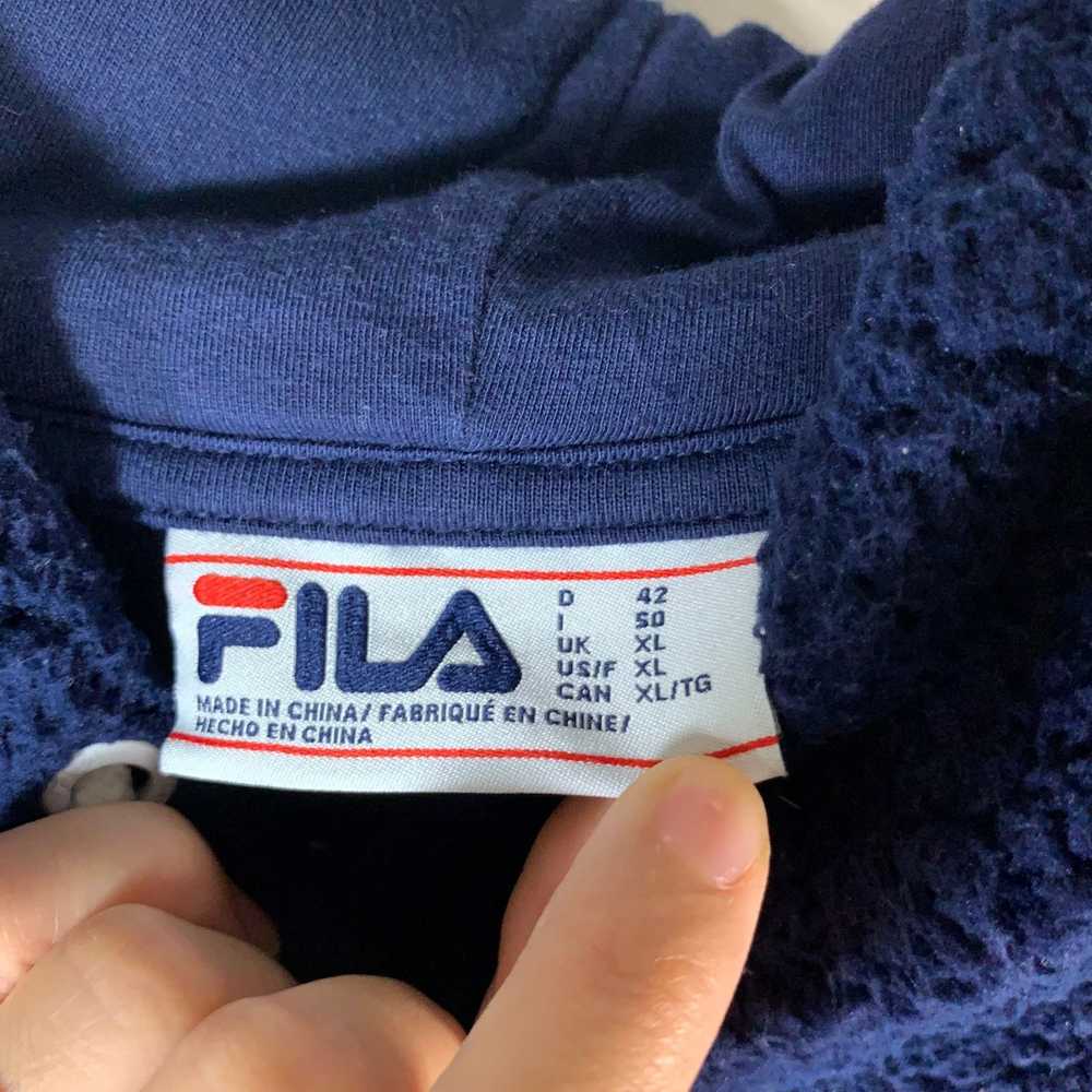 Fila FILA Blue Sherpa Pullover Women’s Hoodie Siz… - image 5