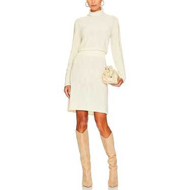 Callahan 'Nayeli' White Turtleneck Semi Sheer Dre… - image 1