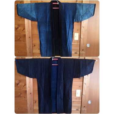 Five Boro Japanese BORO Indigo Noragi Kimono Haori