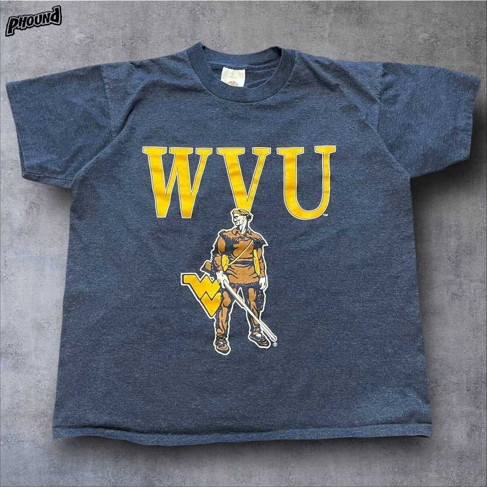 Vintage Vtg 90s West Virginia Mountaineers Shirt … - image 1