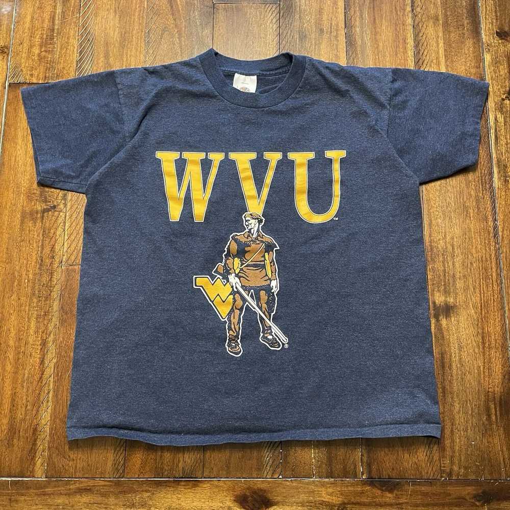 Vintage Vtg 90s West Virginia Mountaineers Shirt … - image 2